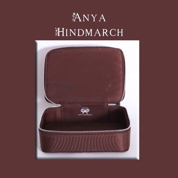 Anya Hindmarch Bags Anya Hindmarch Brown Cosmetictravel Case Poshmark